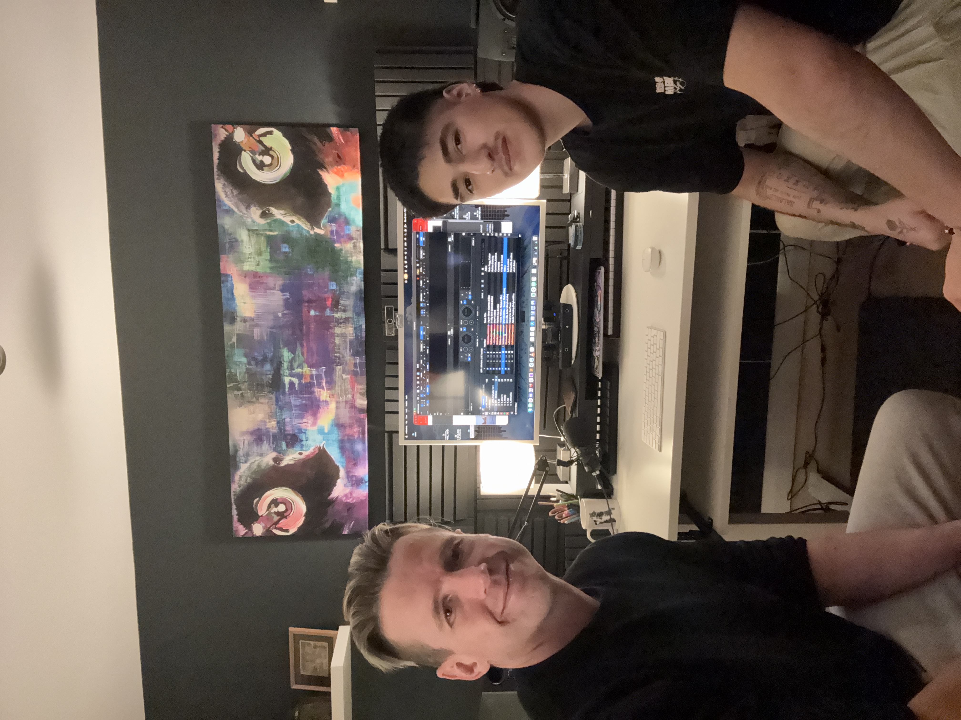 Pete and Exotico in the Studio